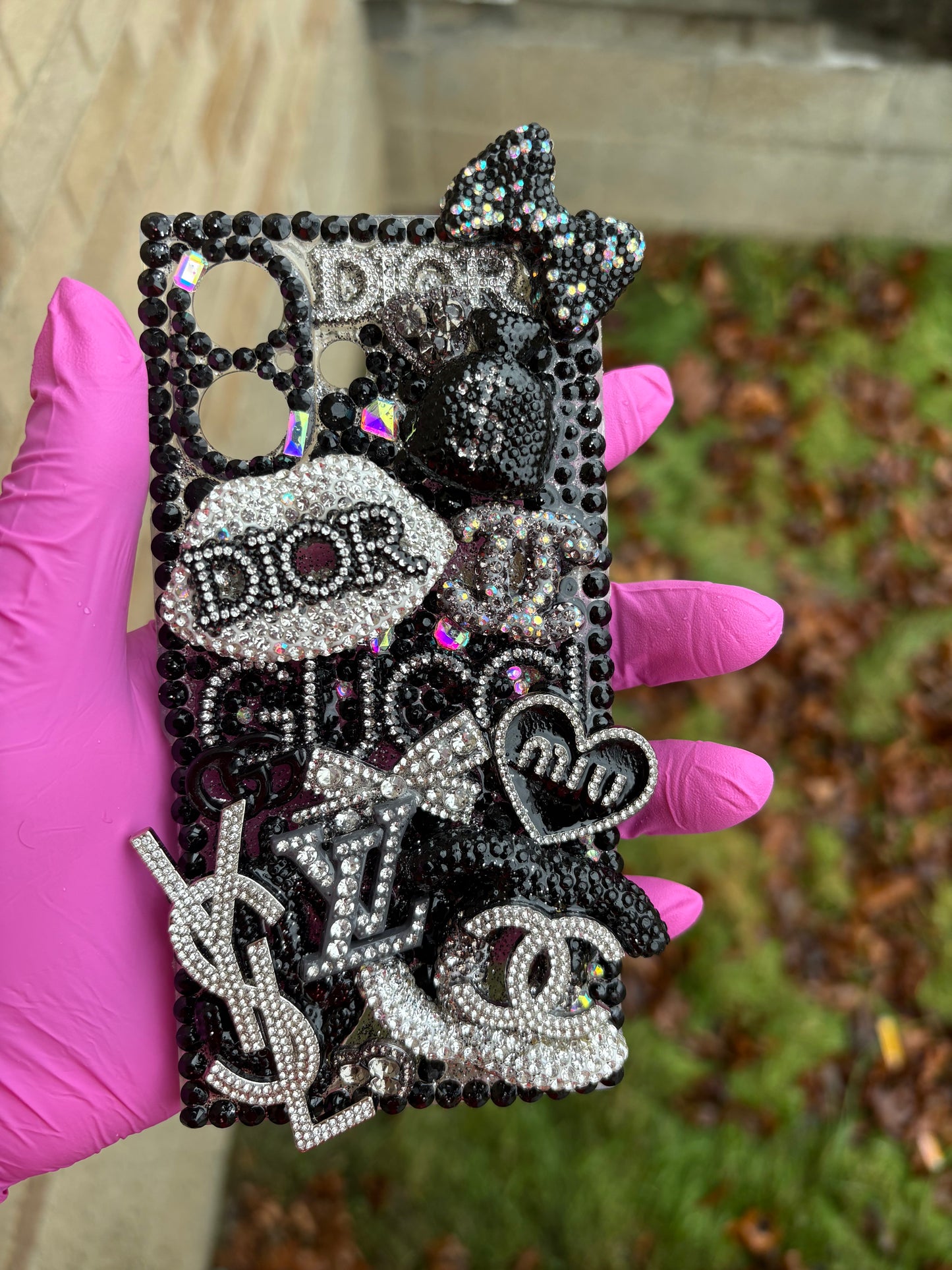 Black Luxe Junk Case – iPhone 16 (Premade)