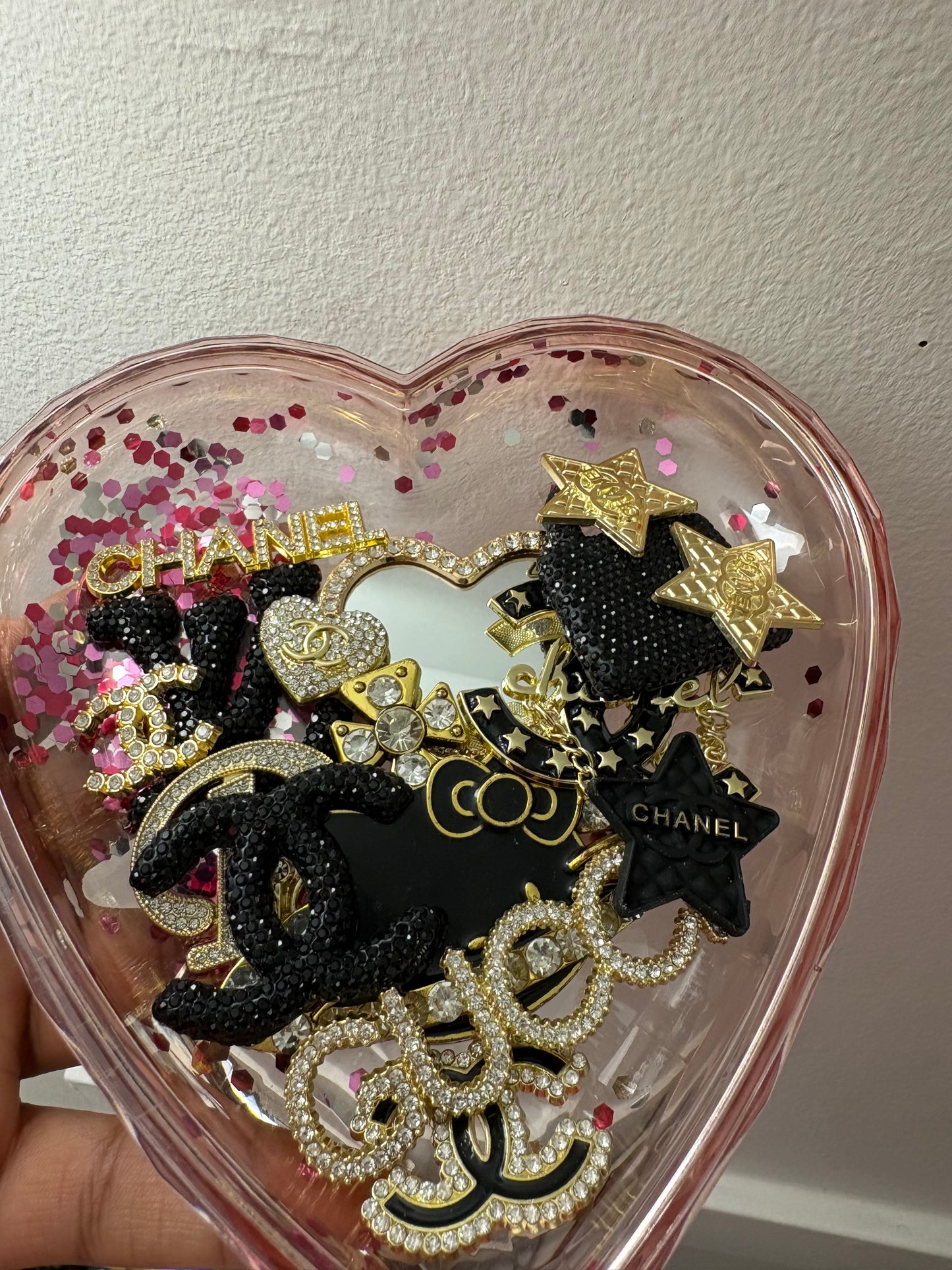 Black and gold charm mix