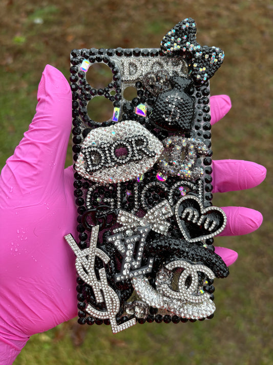 Black Luxe Junk Case – iPhone 16 (Premade)