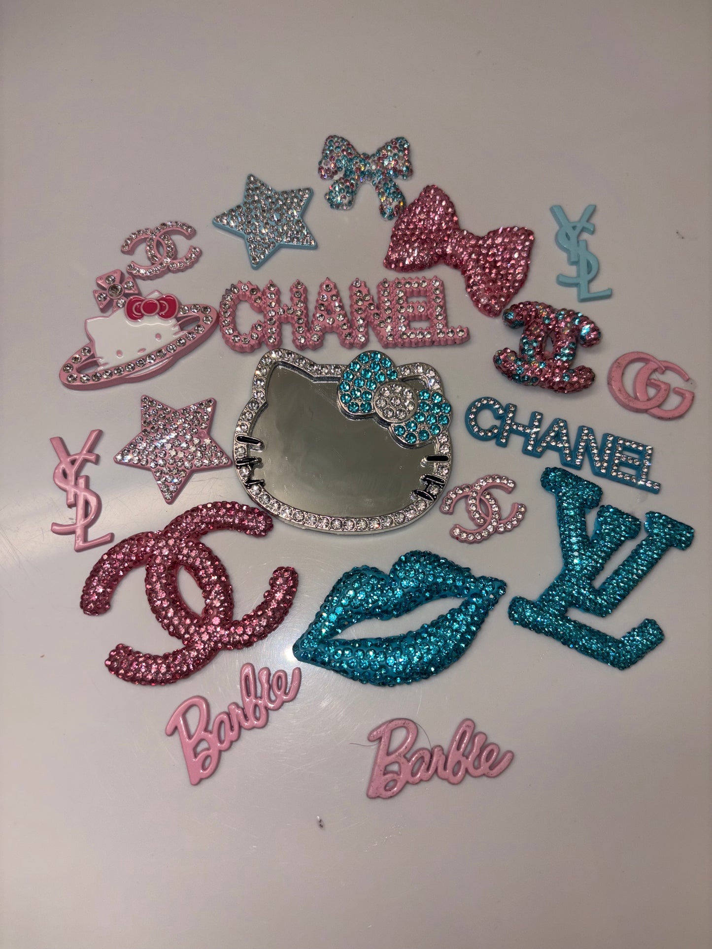 Cotton candy charm mix