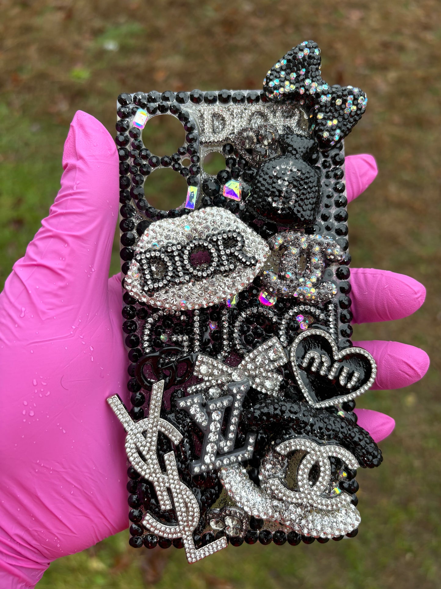 Black Luxe Junk Case – iPhone 16 (Premade)