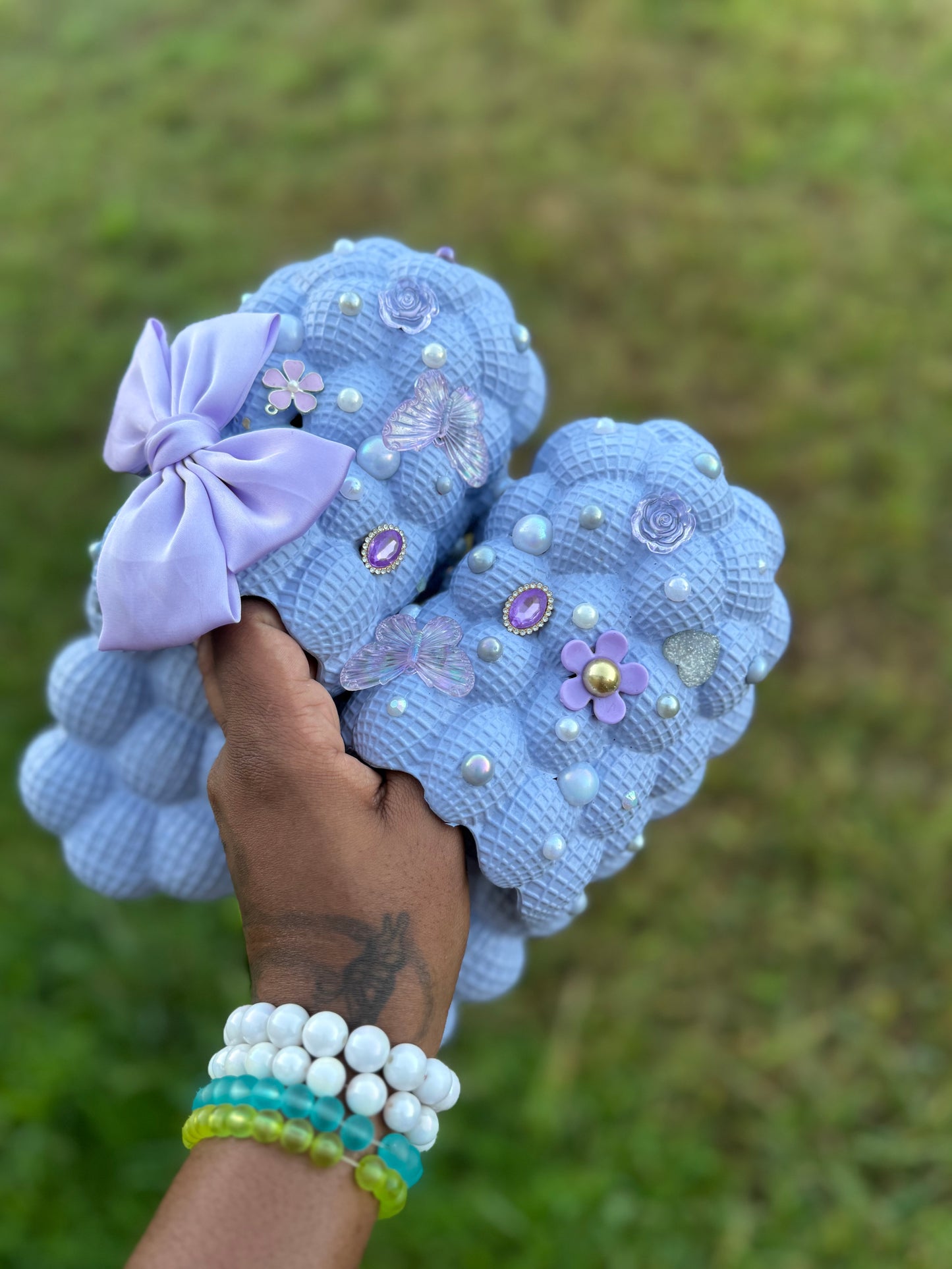 Purple bubble slides