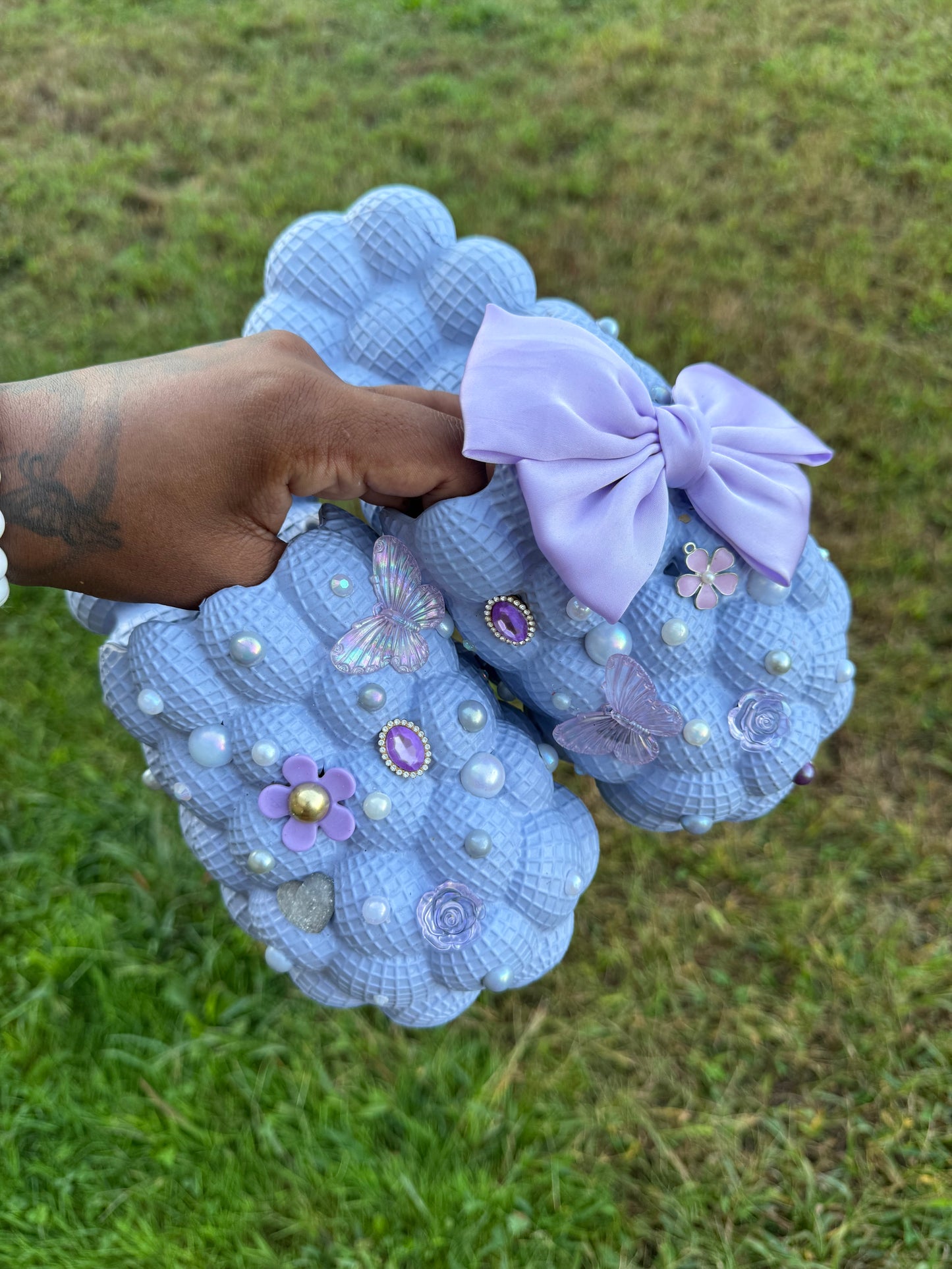 Purple bubble slides