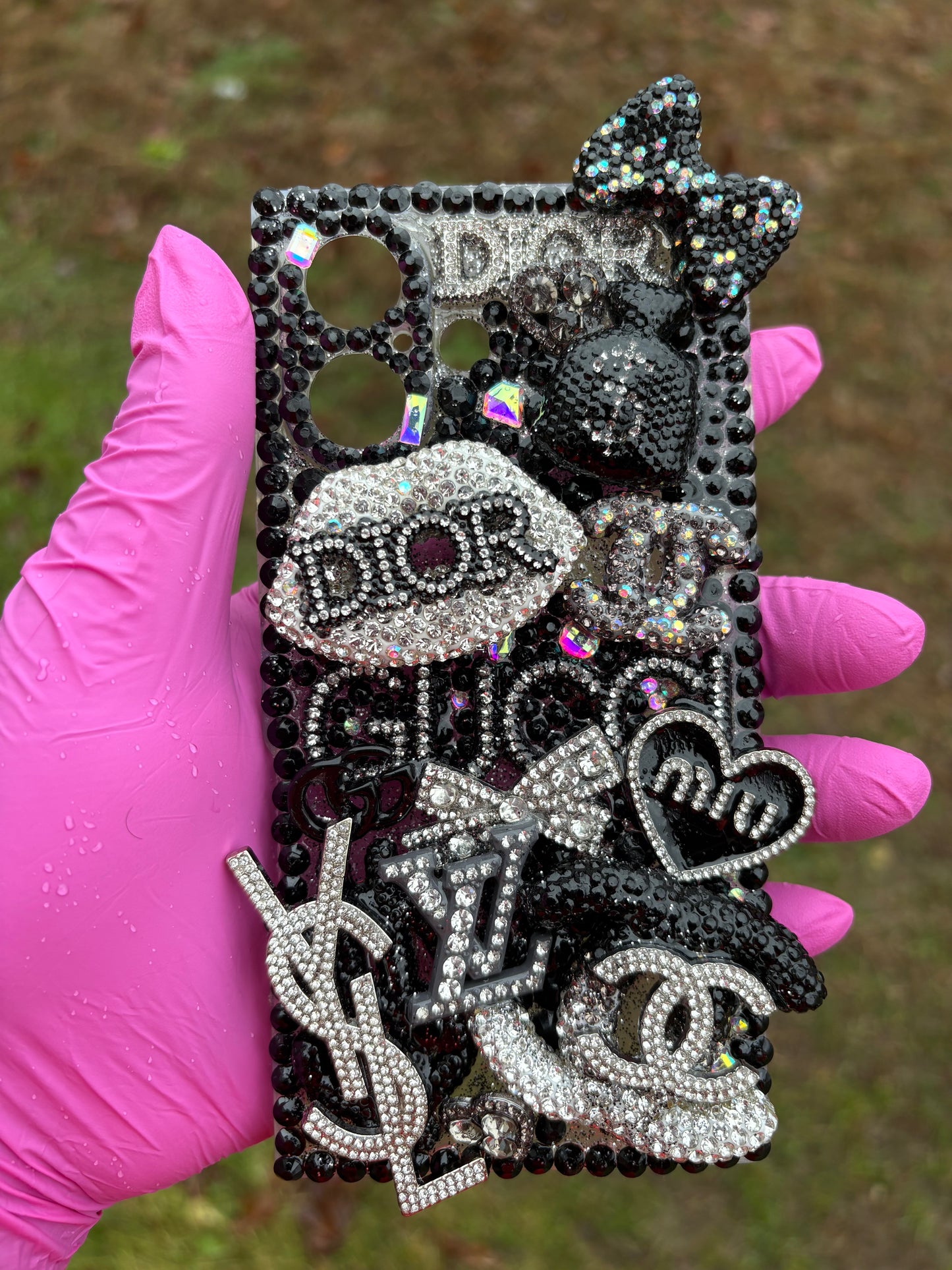 Black Luxe Junk Case – iPhone 16 (Premade)