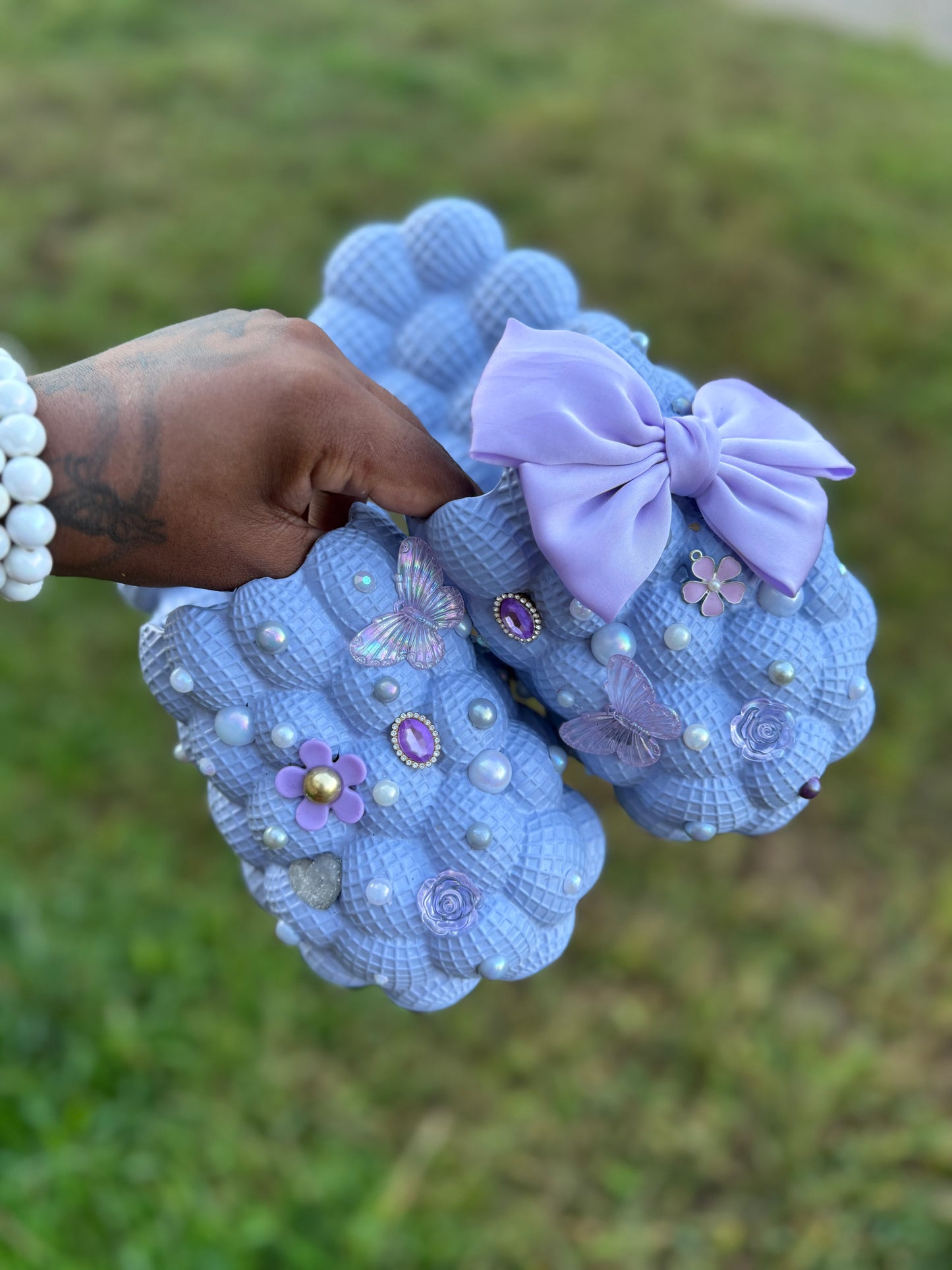 Purple bubble slides