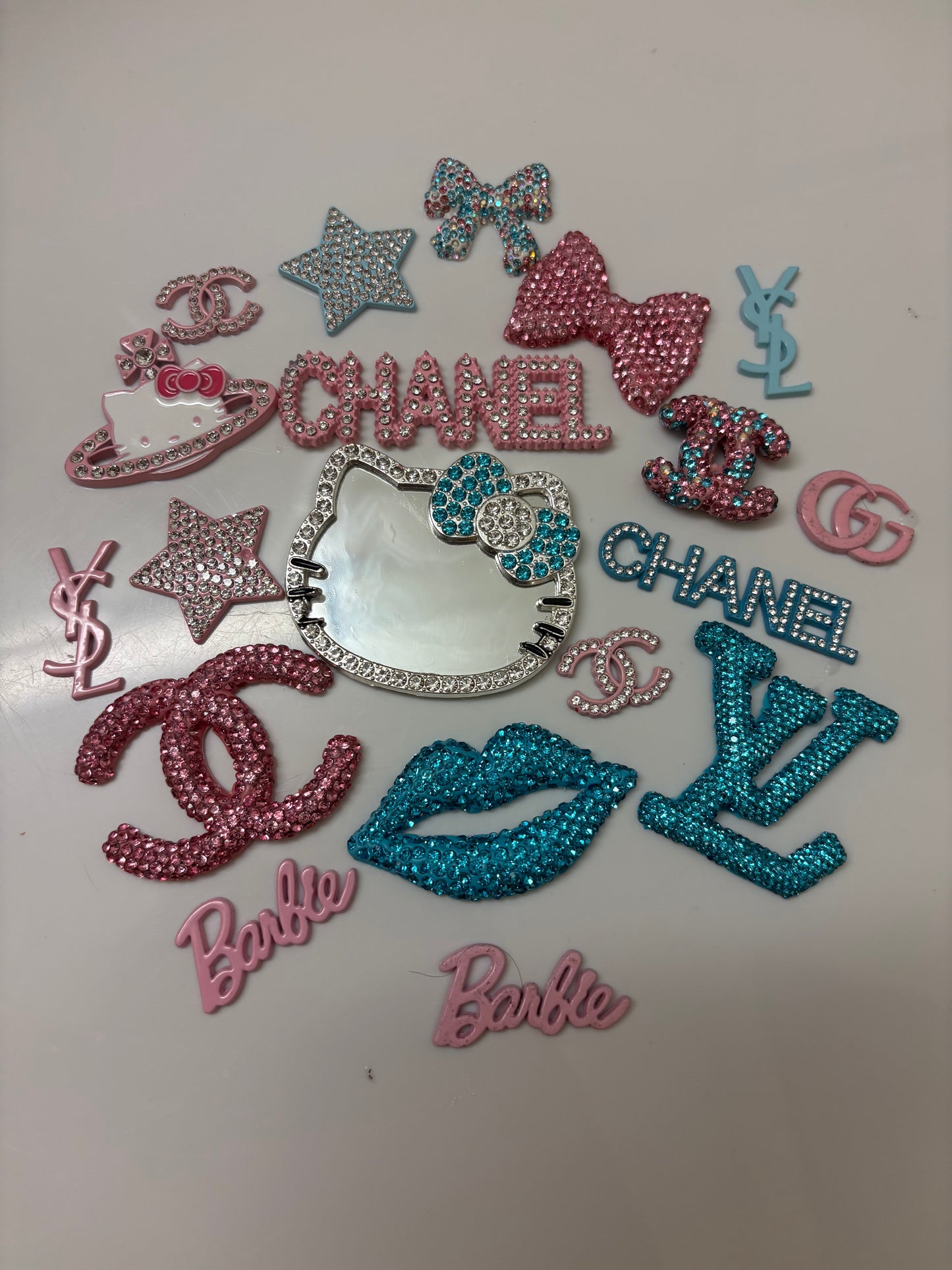 Cotton candy charm mix