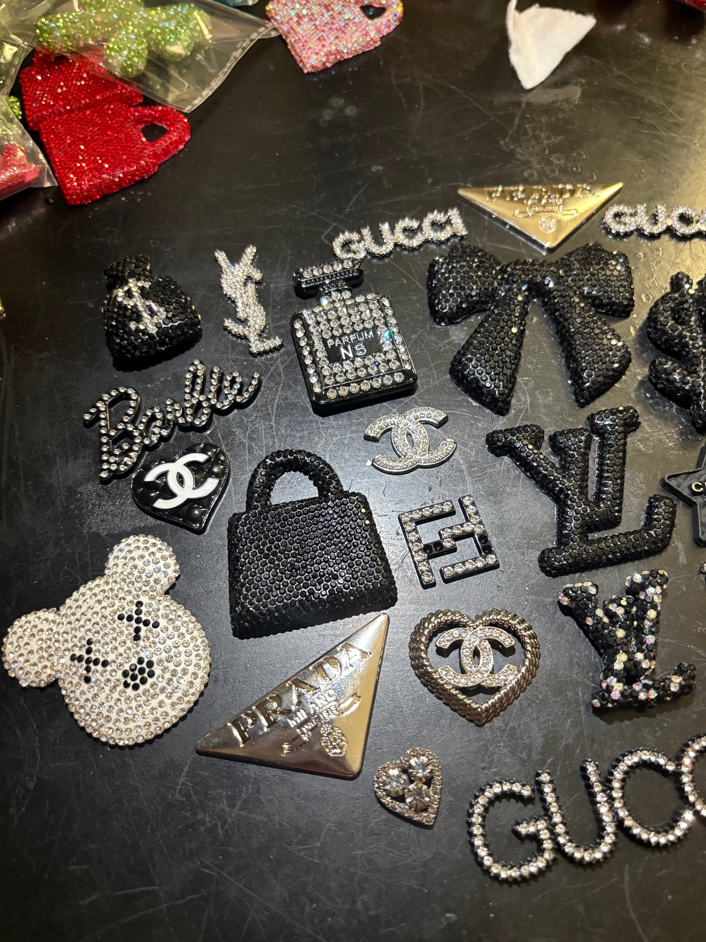 Black & silver charm mix