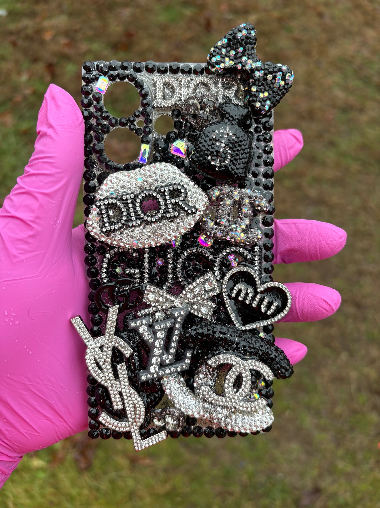 Black Luxe Junk Case – iPhone 16 (Premade)